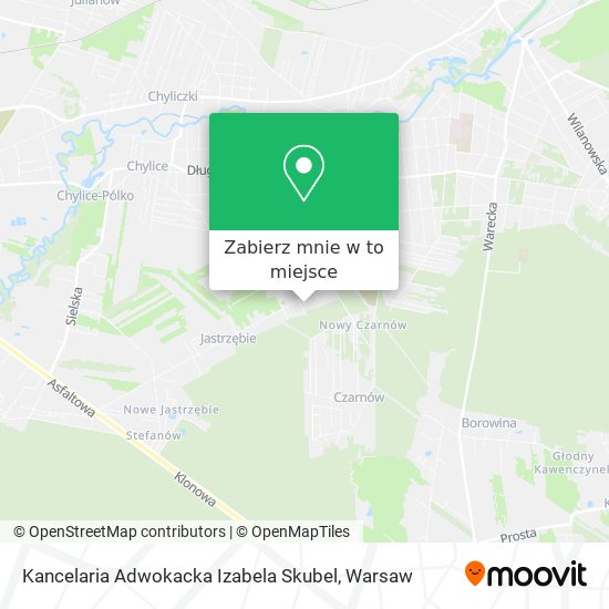 Mapa Kancelaria Adwokacka Izabela Skubel