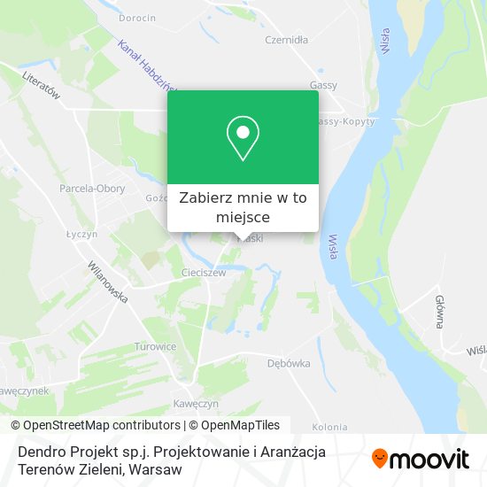 Mapa Dendro Projekt sp.j. Projektowanie i Aranżacja Terenów Zieleni