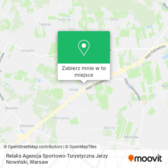 Mapa Relaks Agencja Sportowo-Turystyczna Jerzy Nowiński