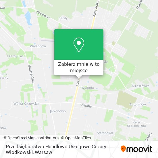 Mapa Przedsiębiorstwo Handlowo Usługowe Cezary Włodkowski