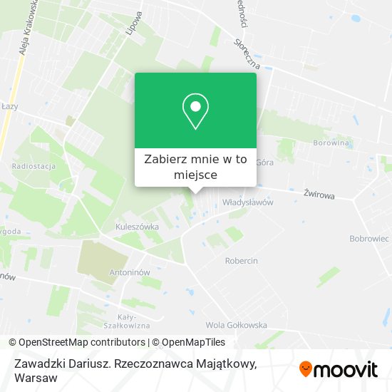 Mapa Zawadzki Dariusz. Rzeczoznawca Majątkowy