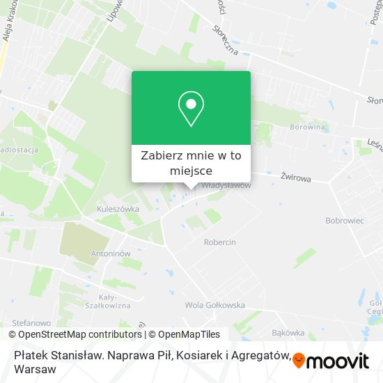 Mapa Płatek Stanisław. Naprawa Pił, Kosiarek i Agregatów