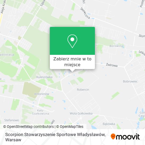 Mapa Scorpion Stowarzyszenie Sportowe Władysławów