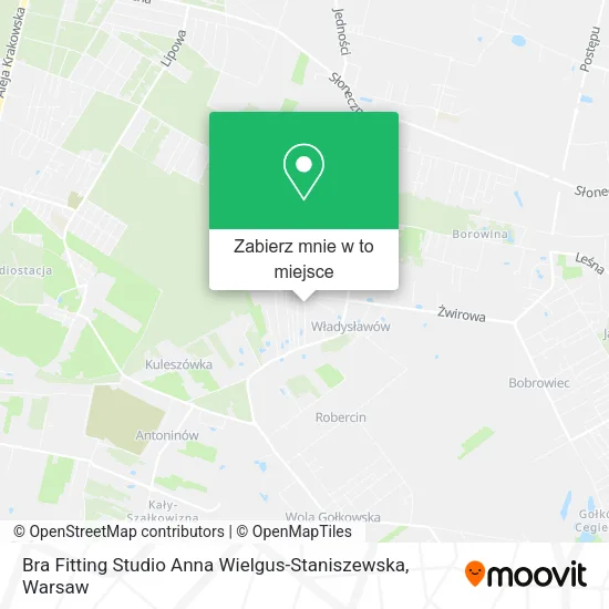 Mapa Bra Fitting Studio Anna Wielgus-Staniszewska