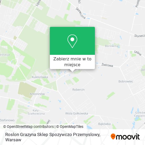 Mapa Roslon Grazyna Sklep Spozywczo Przemyslowy