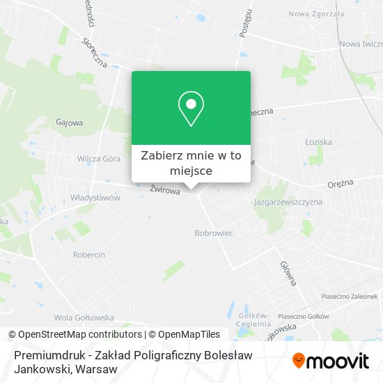 Mapa Premiumdruk - Zakład Poligraficzny Bolesław Jankowski