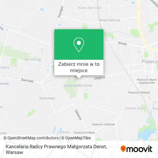 Mapa Kancelaria Radcy Prawnego Małgorzata Denst