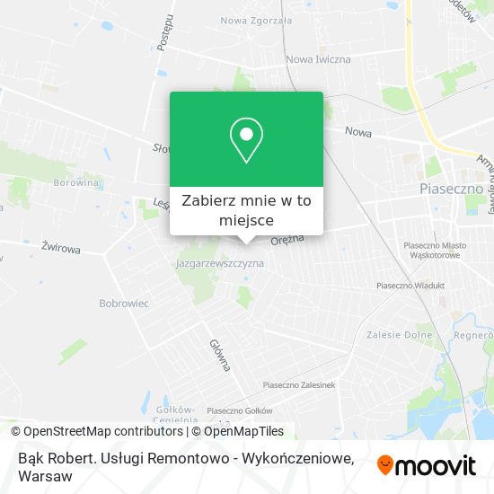 Mapa Bąk Robert. Usługi Remontowo - Wykończeniowe