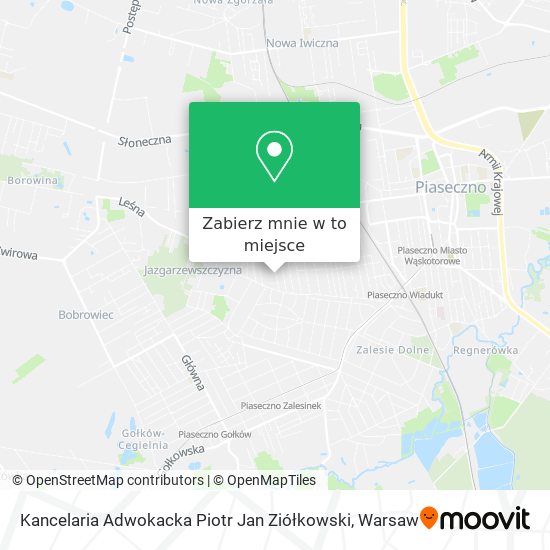 Mapa Kancelaria Adwokacka Piotr Jan Ziółkowski