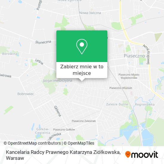 Mapa Kancelaria Radcy Prawnego Katarzyna Ziółkowska