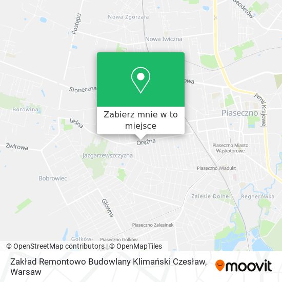 Mapa Zakład Remontowo Budowlany Klimański Czesław