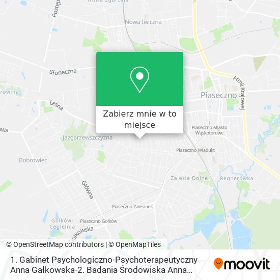 Mapa 1. Gabinet Psychologiczno-Psychoterapeutyczny Anna Gałkowska-2. Badania Środowiska Anna Gałkowska