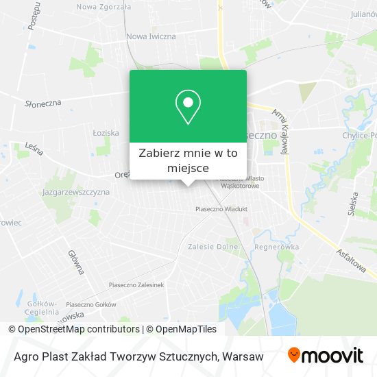 Mapa Agro Plast Zakład Tworzyw Sztucznych