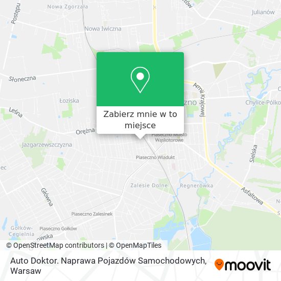 Mapa Auto Doktor. Naprawa Pojazdów Samochodowych