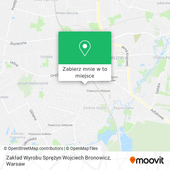 Mapa Zakład Wyrobu Sprężyn Wojciech Bronowicz