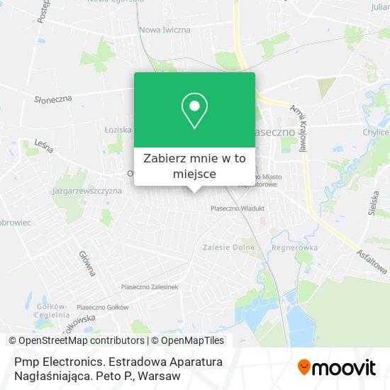 Mapa Pmp Electronics. Estradowa Aparatura Nagłaśniająca. Peto P.