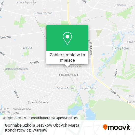 Mapa Gonnabe Szkoła Języków Obcych Marta Kondratowicz