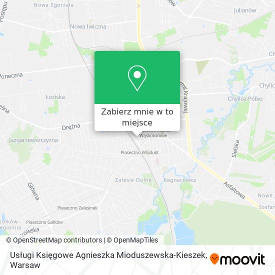 Mapa Usługi Księgowe Agnieszka Mioduszewska-Kieszek