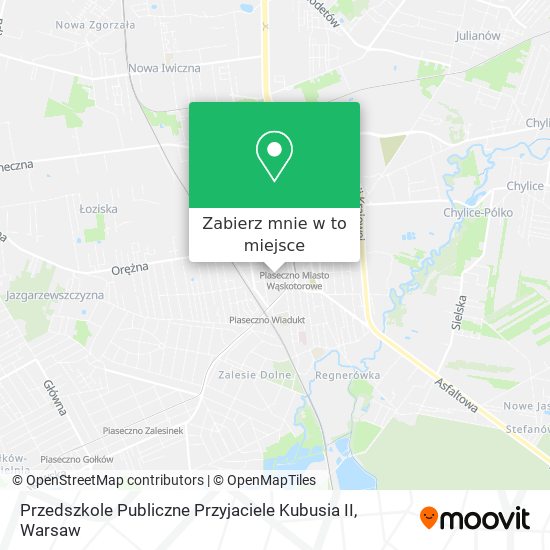 Mapa Przedszkole Publiczne Przyjaciele Kubusia II