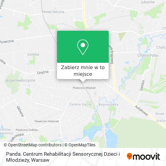 Mapa Panda. Centrum Rehabilitacji Sensorycznej Dzieci i Młodzieży