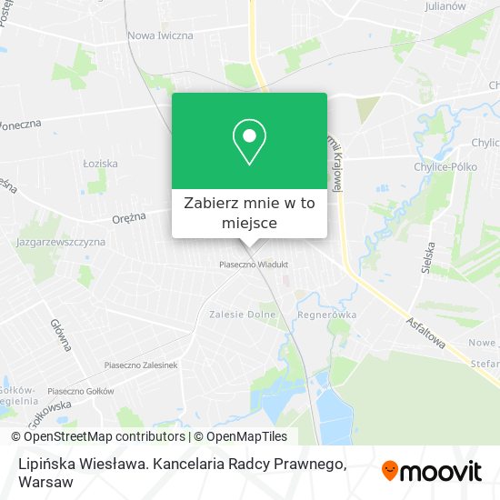 Mapa Lipińska Wiesława. Kancelaria Radcy Prawnego