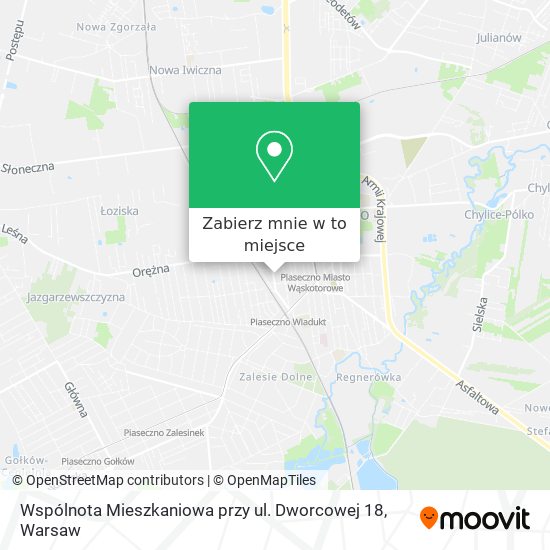 Mapa Wspólnota Mieszkaniowa przy ul. Dworcowej 18