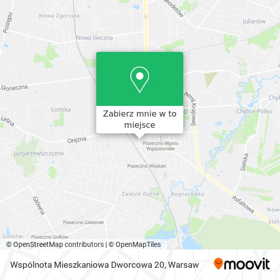 Mapa Wspólnota Mieszkaniowa Dworcowa 20