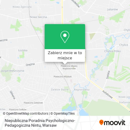 Mapa Niepubliczna Poradnia Psychologiczno-Pedagogiczna Nintu