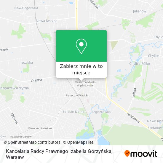 Mapa Kancelaria Radcy Prawnego Izabella Górzyńska