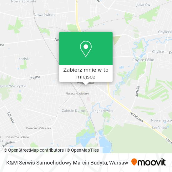 Mapa K&M Serwis Samochodowy Marcin Budyta