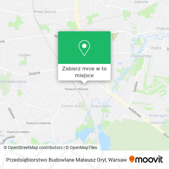 Mapa Przedsiębiorstwo Budowlane Mateusz Oryl