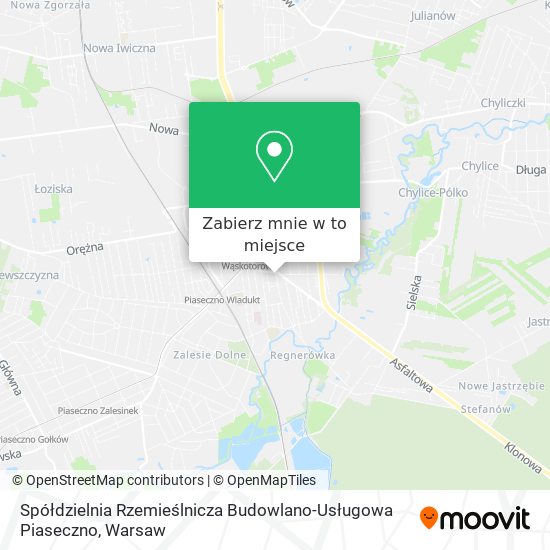 Mapa Spółdzielnia Rzemieślnicza Budowlano-Usługowa Piaseczno