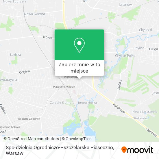 Mapa Spółdzielnia Ogrodniczo-Pszczelarska Piaseczno