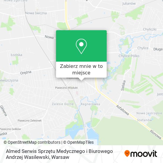 Mapa Almed Serwis Sprzętu Medycznego i Biurowego Andrzej Wasilewski