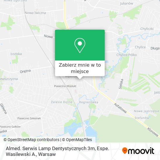 Mapa Almed. Serwis Lamp Dentystycznych 3m, Espe. Wasilewski A.