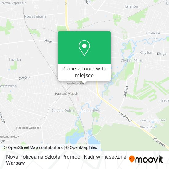 Mapa Nova Policealna Szkoła Promocji Kadr w Piasecznie