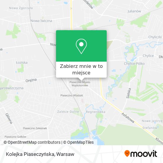 Mapa Kolejka Piaseczyńska