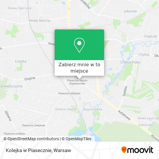 Mapa Kolejka w Piasecznie