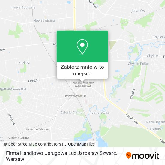 Mapa Firma Handlowo Usługowa Lux Jarosław Szwarc