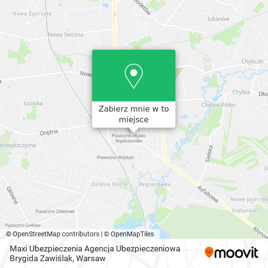 Mapa Maxi Ubezpieczenia Agencja Ubezpieczeniowa Brygida Zawiślak