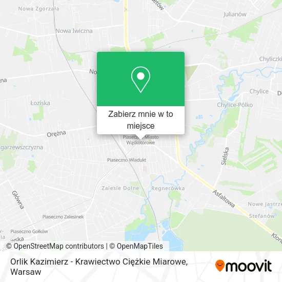 Mapa Orlik Kazimierz - Krawiectwo Ciężkie Miarowe