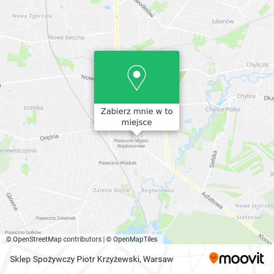 Mapa Sklep Spożywczy Piotr Krzyżewski