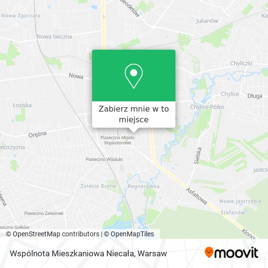 Mapa Wspólnota Mieszkaniowa Niecała