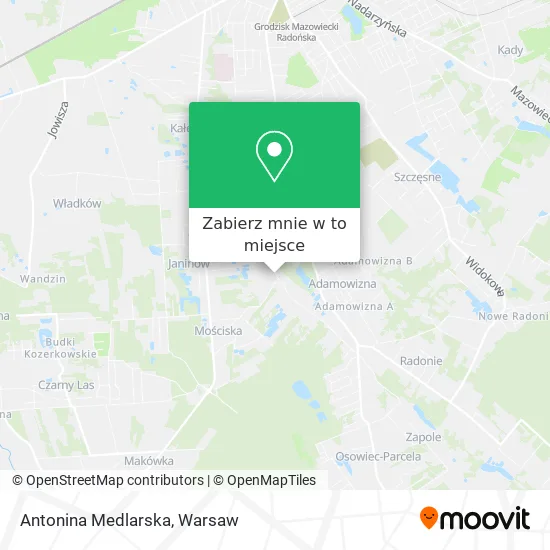 Mapa Antonina Medlarska