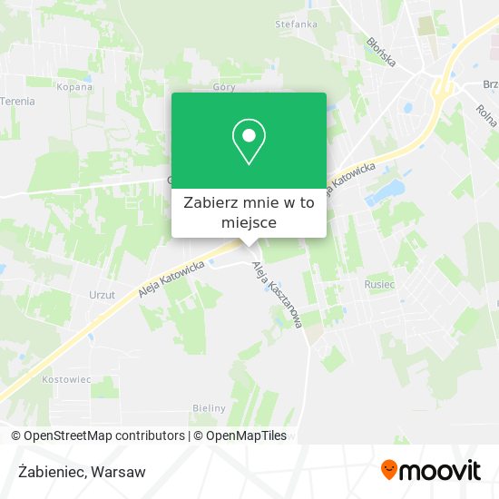 Mapa Żabieniec