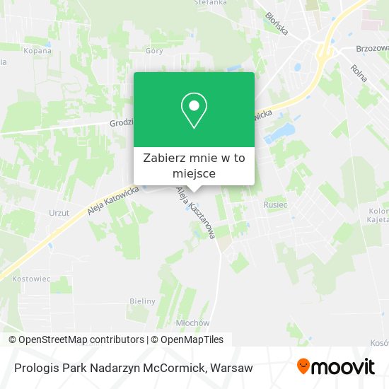 Mapa Prologis Park Nadarzyn McCormick