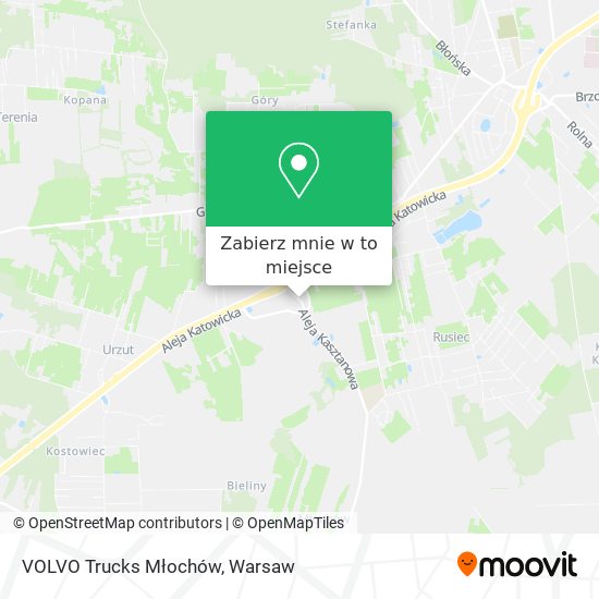 Mapa VOLVO Trucks Młochów