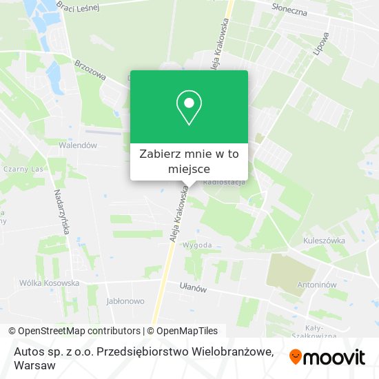 Mapa Autos sp. z o.o. Przedsiębiorstwo Wielobranżowe