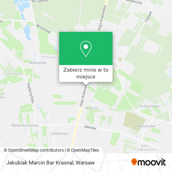 Mapa Jakubiak Marcin Bar Krasnal