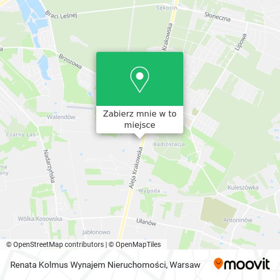 Mapa Renata Kolmus Wynajem Nieruchomości